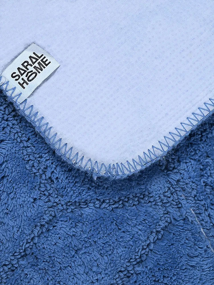 Saral Home Solid Antiskid Bathmat Set